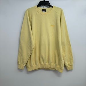 VTG Edwin Co Sweatshirt Men's Size XL Embroidered Logo  Yellow Japan